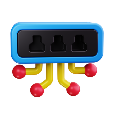 Network Port  3D Icon