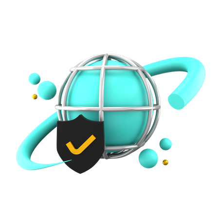 Network Protection  3D Icon