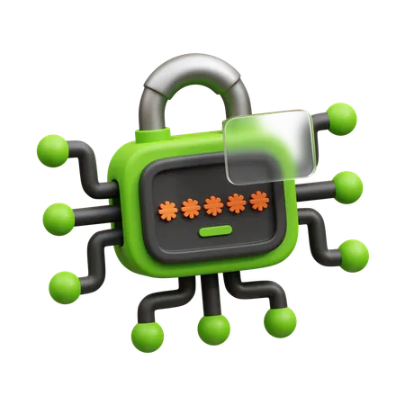 Network Security  3D Icon