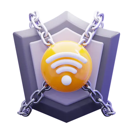 ネットワークセキュリティー  3D Icon