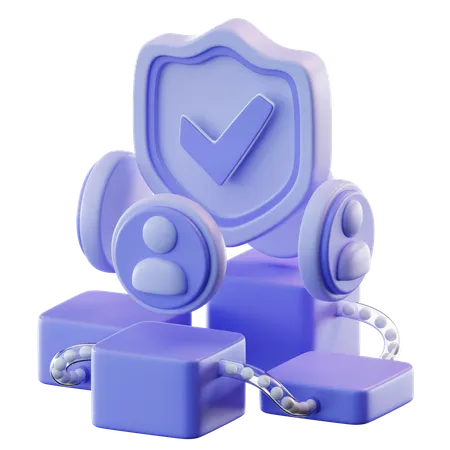 Network Security  3D Icon