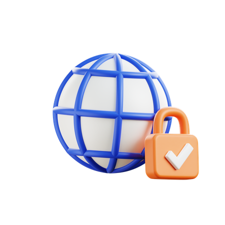 Network Security  3D Icon