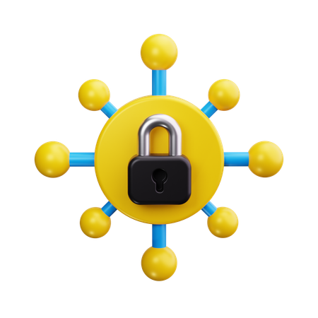 Network Security  3D Icon