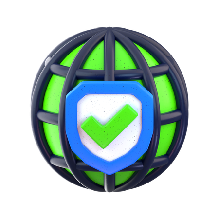 Network Security  3D Icon