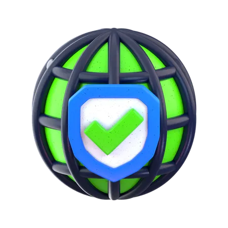 Network Security  3D Icon