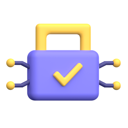 Network Security  3D Icon