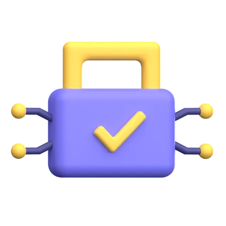 Network Security  3D Icon