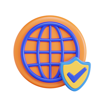 Network Security  3D Icon