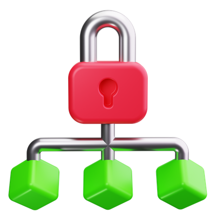 Network Security  3D Icon