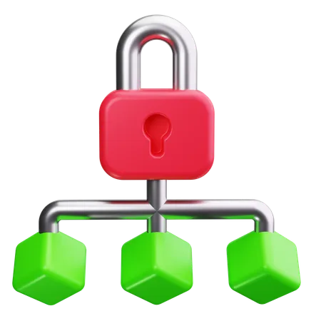 Network Security  3D Icon