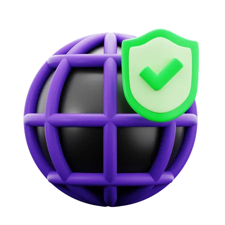 Network Security  3D Icon