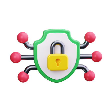 Network Security  3D Icon