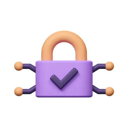 Network Security  3D Icon