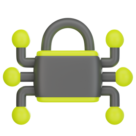 Network Security  3D Icon