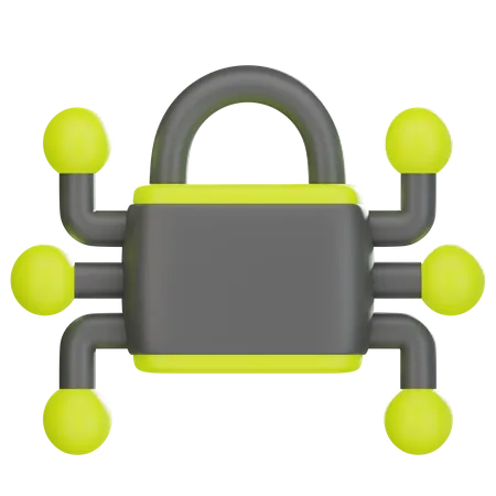 Network Security  3D Icon