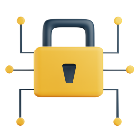 Network Security  3D Icon