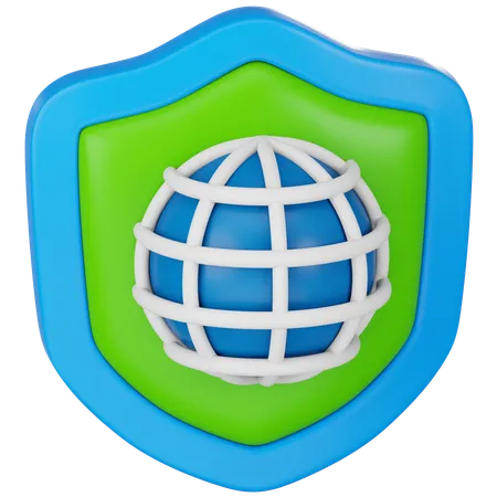 Network Security  3D Icon