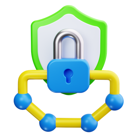 Network Security  3D Icon