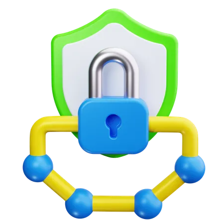 Network Security  3D Icon