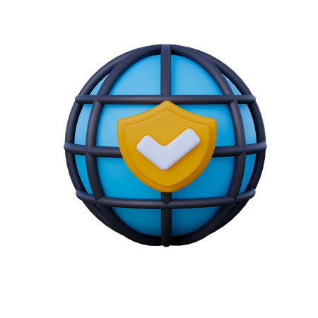 Network Security  3D Icon