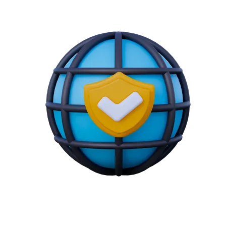 Network Security  3D Icon