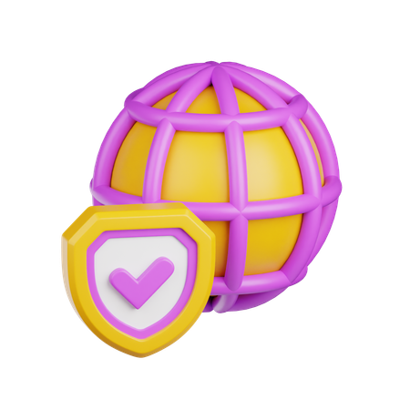 Network Security  3D Icon