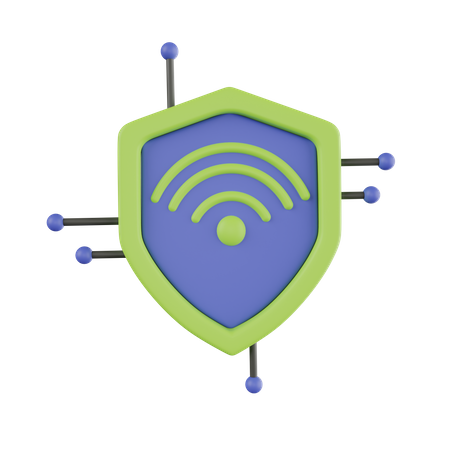 Network Security  3D Icon