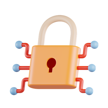 Network Security  3D Icon