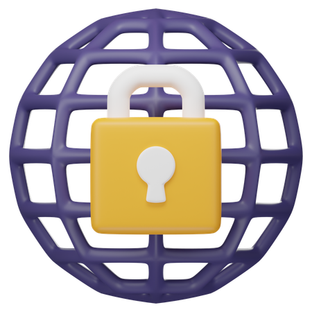 Network Security  3D Icon