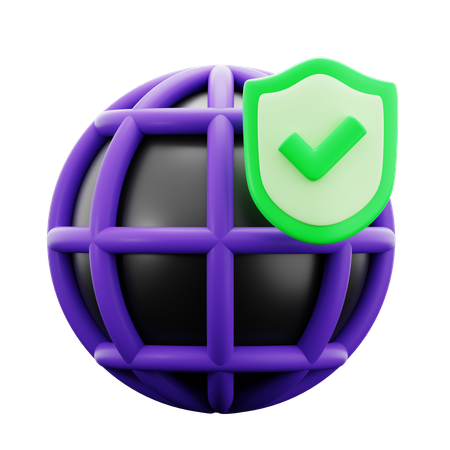 Network Security  3D Icon