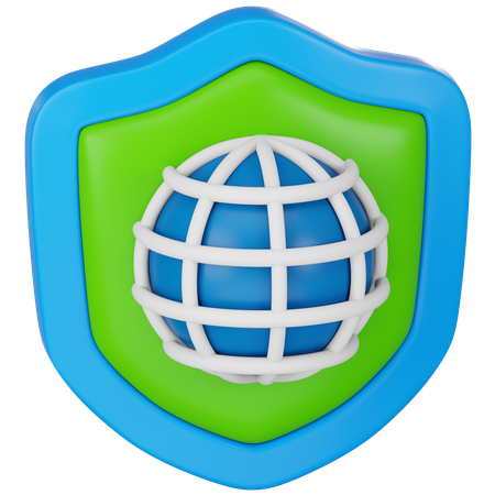 Network Security  3D Icon