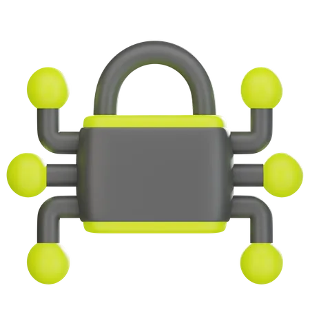 Network Security 3 D Icon 3D Icon