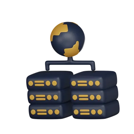 Network Server  3D Icon