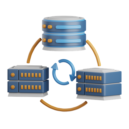 Network Server  3D Icon