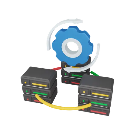 Network Server  3D Illustration