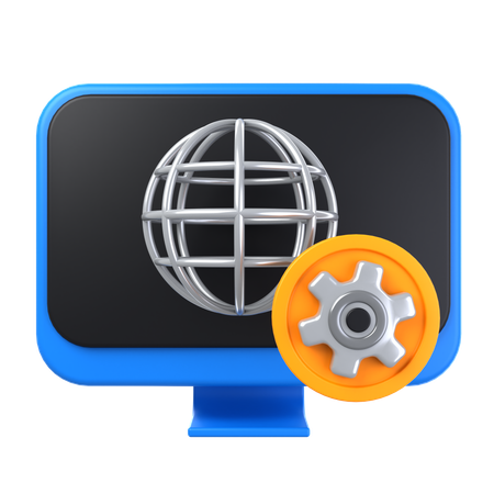 Network Setting  3D Icon