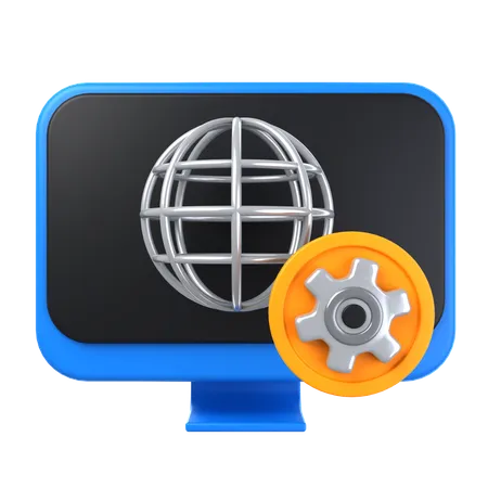 Network Setting  3D Icon