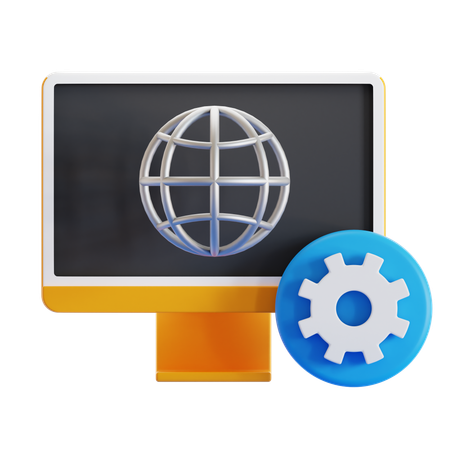 Network Setting  3D Icon