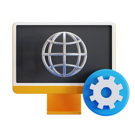 Network Setting  3D Icon