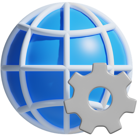 Network Setting  3D Icon