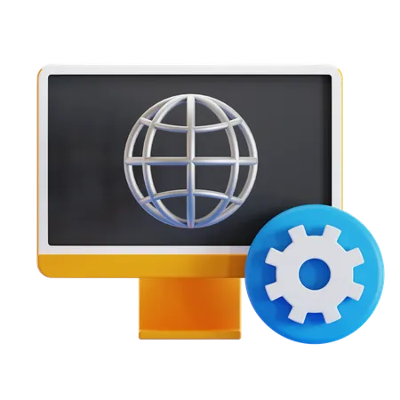 Network Setting  3D Icon