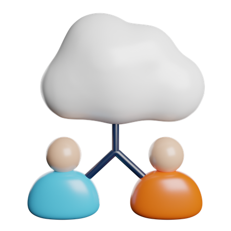 Network Team  3D Icon