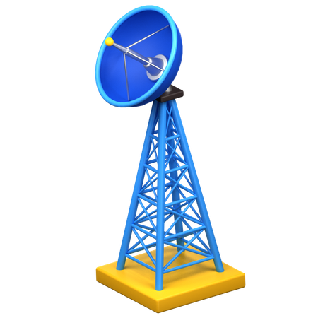 Network Tower  3D Icon