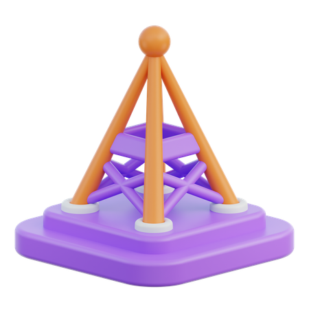 Network Tower  3D Icon