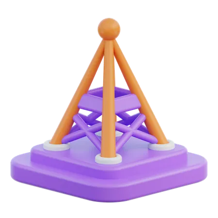 Network Tower  3D Icon