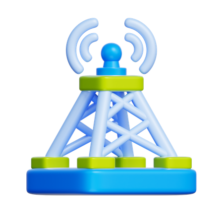 Network Tower  3D Icon