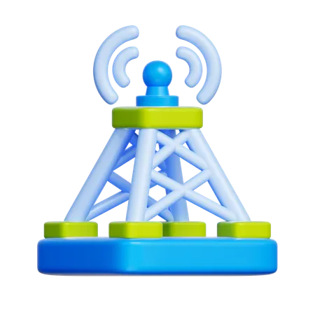 Network Tower  3D Icon