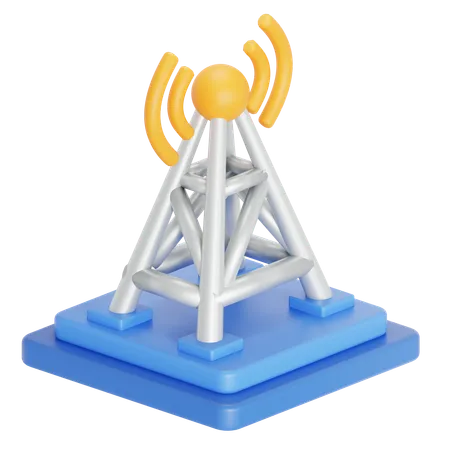 Network tower  3D Icon