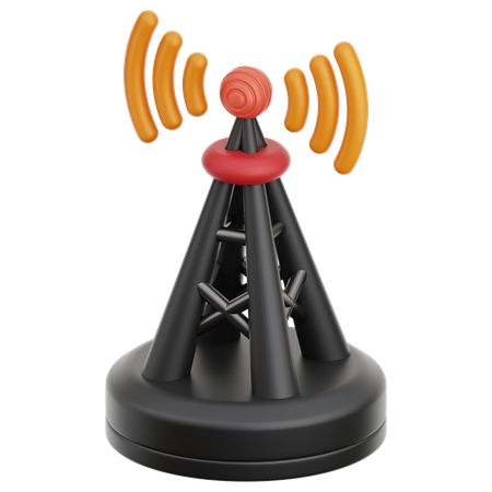 Network Tower  3D Icon