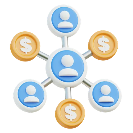 Business Networking 3D Icon